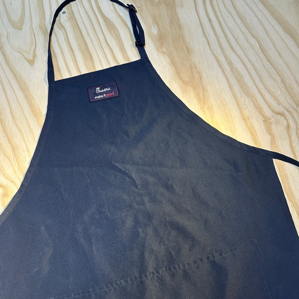 Chick-fil-A Make It Good Navy Blue Adjustable Pocketed Kitchen Uniform Apron